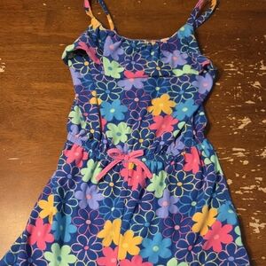Floral Kids Romper- Blue, Pink, Yellow